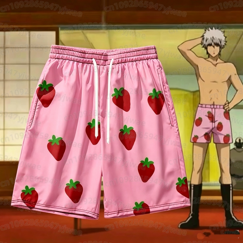 Anime & Cosplay Expo Acx 2025 - 2026 Heren Roze Aardbei Korte Broek