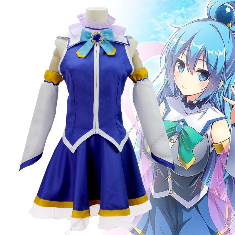 Cosplay Anime Expo - Konosuba Aqua Cosplay Kostuum Gods zegen