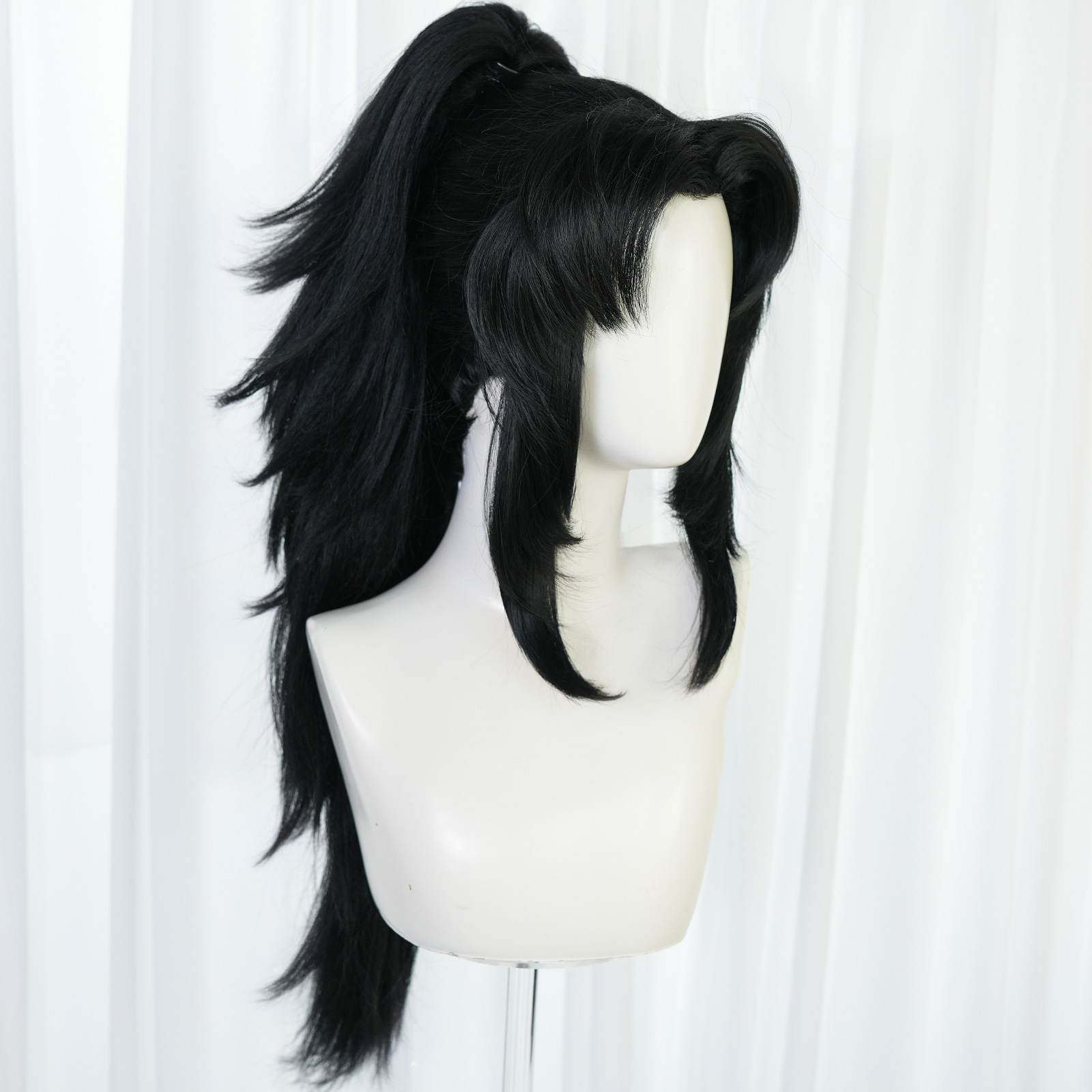 Anime cosplay pruik zwart kaps - Cosplay Anime Expo recensie en prijs