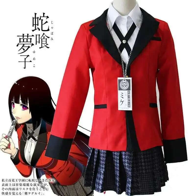 Anime Kakegurui Jabami Yumeko  - Anime Cosplay Outfit Girl recensie en prijs