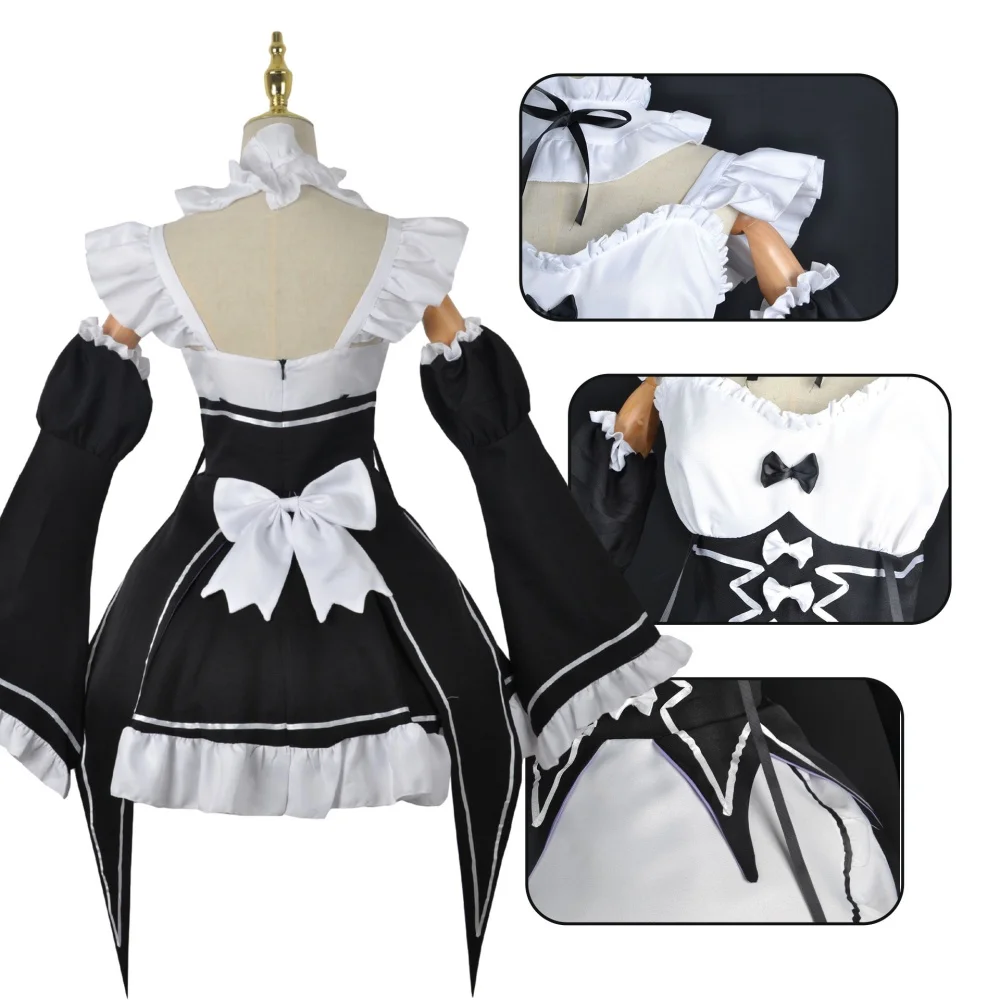 Anime Ram Rem Maid Cosplay Re  - Anime Cosplay Rem recensie en prijs
