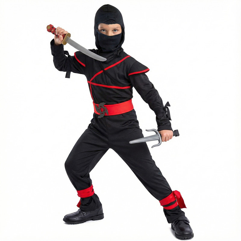 Japans Samurai-kostuum voor ki - Anime Cosplay Boy recensie en prijs